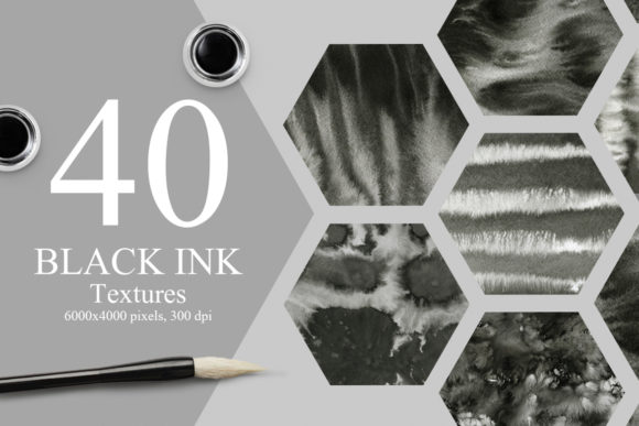 40 Black Ink Textures: A Review for Digital Product Creators