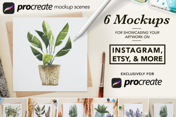 6 Procreate Artwork Mockups for Real Craft Projects