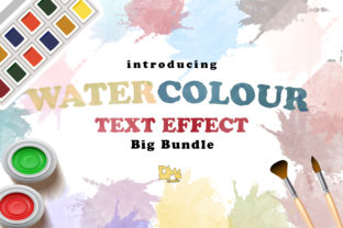 Big BUndle Water Coloue Text Effect Review for Layer Styles