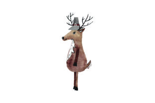 Deer Wearing Pilgrim Hat for Thanksgiving Design