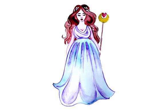 Goddess in Watercolor Style: A Versatile Design Asset for Modern Branding