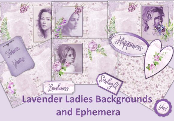 Lavender Ladies Embroidery Design for Real-World Projects