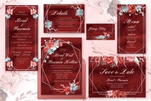 Marsala Wedding Invitation Suite: A Graphic Design Asset for Polished Content Publishing