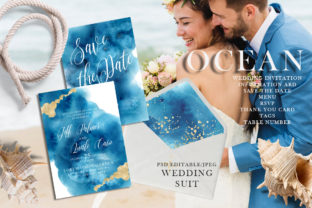 Ocean Wedding Invitations Suit – A Print Template for Polished Content Publishing