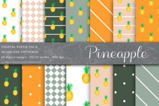 Pineapple Digital Papers: A Vibrant Design Asset for Creative Branding