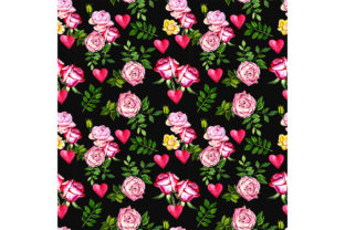 Seamless Love Pattern with Roses for Designers and Digital Sellers