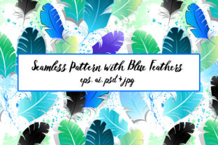 Seamless Pattern with Blue Feathers Review for Real Crafting