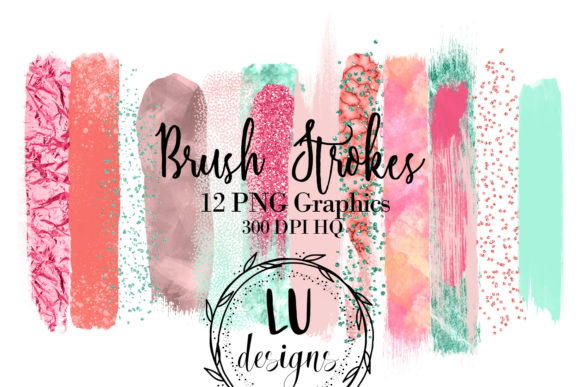 Tropical Brush Strokes Paint Glitter for Handmade Businesses
