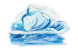 Watercolor Ocean: A Versatile Design Asset for Nature-Themed Creations